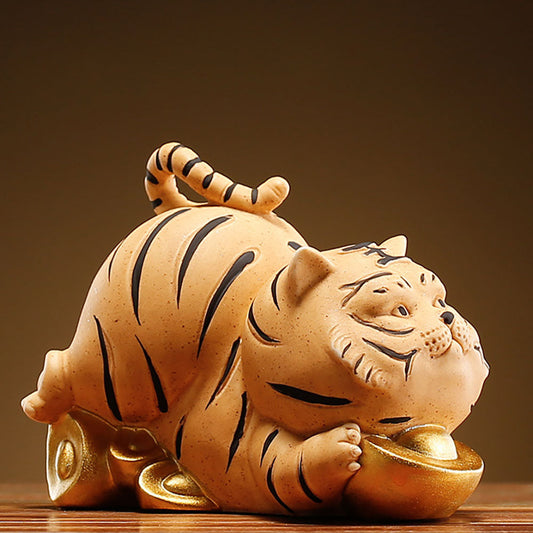 FortuRoar Elegant Ceramic Tea Companion – A Symbol of Serenity & Strength for Mindful Tea Moments